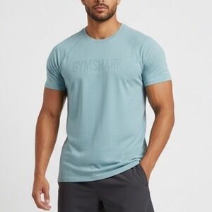 Gymshark Light Blue Crew Neck Short Sleeve Tee